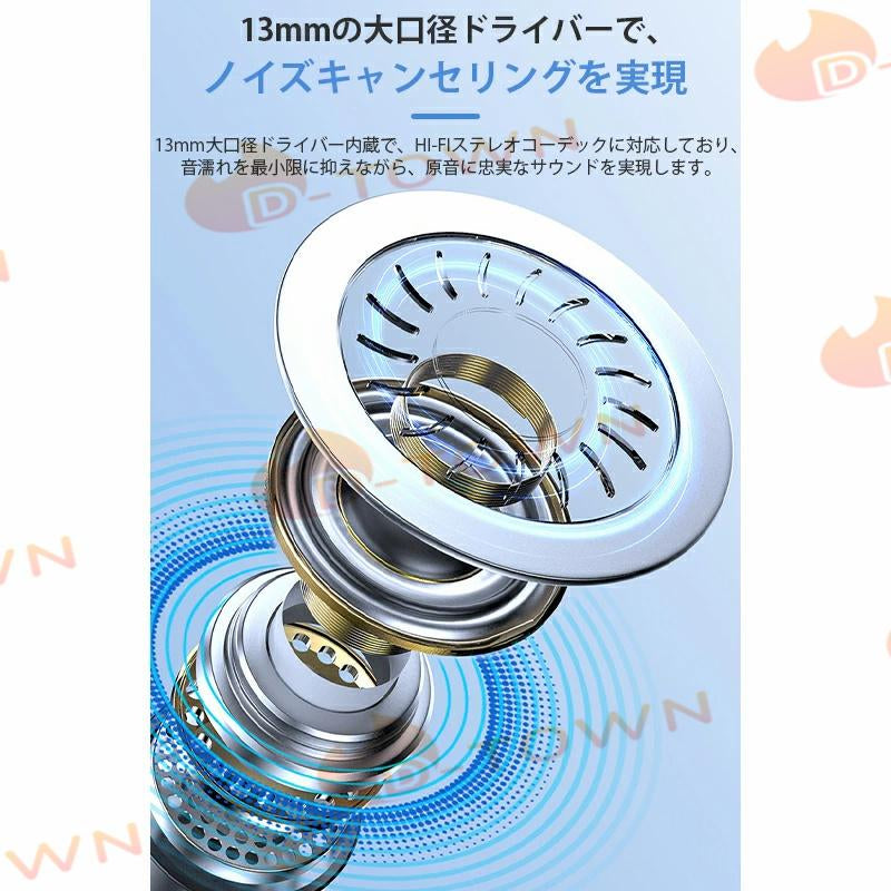 イヤホン 耳を塞がない ワイヤレス bluetooth 5.3 ランニング オープンイヤー ワイヤレスイヤホン ジョギング イヤーカフイヤホン 耳掛け式 マイク 高音質 s067C(ブラック)