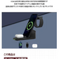 (ブラック)3in1 ワイヤレス充電器 iphone14/13/12 15W 同時充電 iPhone Apple Watch Galaxy AirPods エアポッズ 充電器 Qi アップルウォッチ BAT172