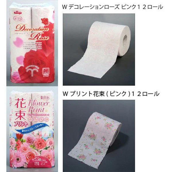 トイレットペーパー 6種類のブーケセット ダブル 12ロールＸ6パック