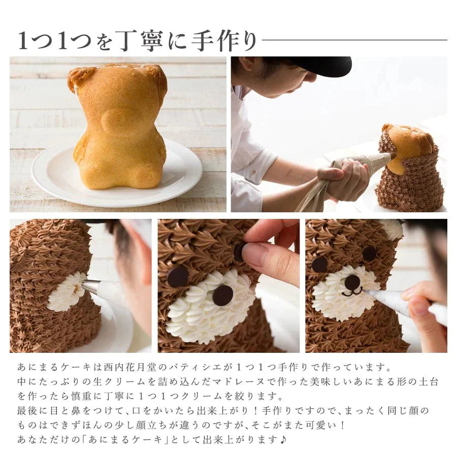 パンダケーキ ( ショコラ味 ) 動物 アニマルケーキ キャラクターケーキ バースデーケーキ 誕生日 ケーキ ショコラケーキ 立体 デコレーション かわいい ギフト 名入れ お取り寄せ スイーツ