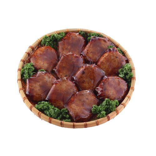 【終売】照り焼きソースハンバーグ 10個 110g (固形量80g)