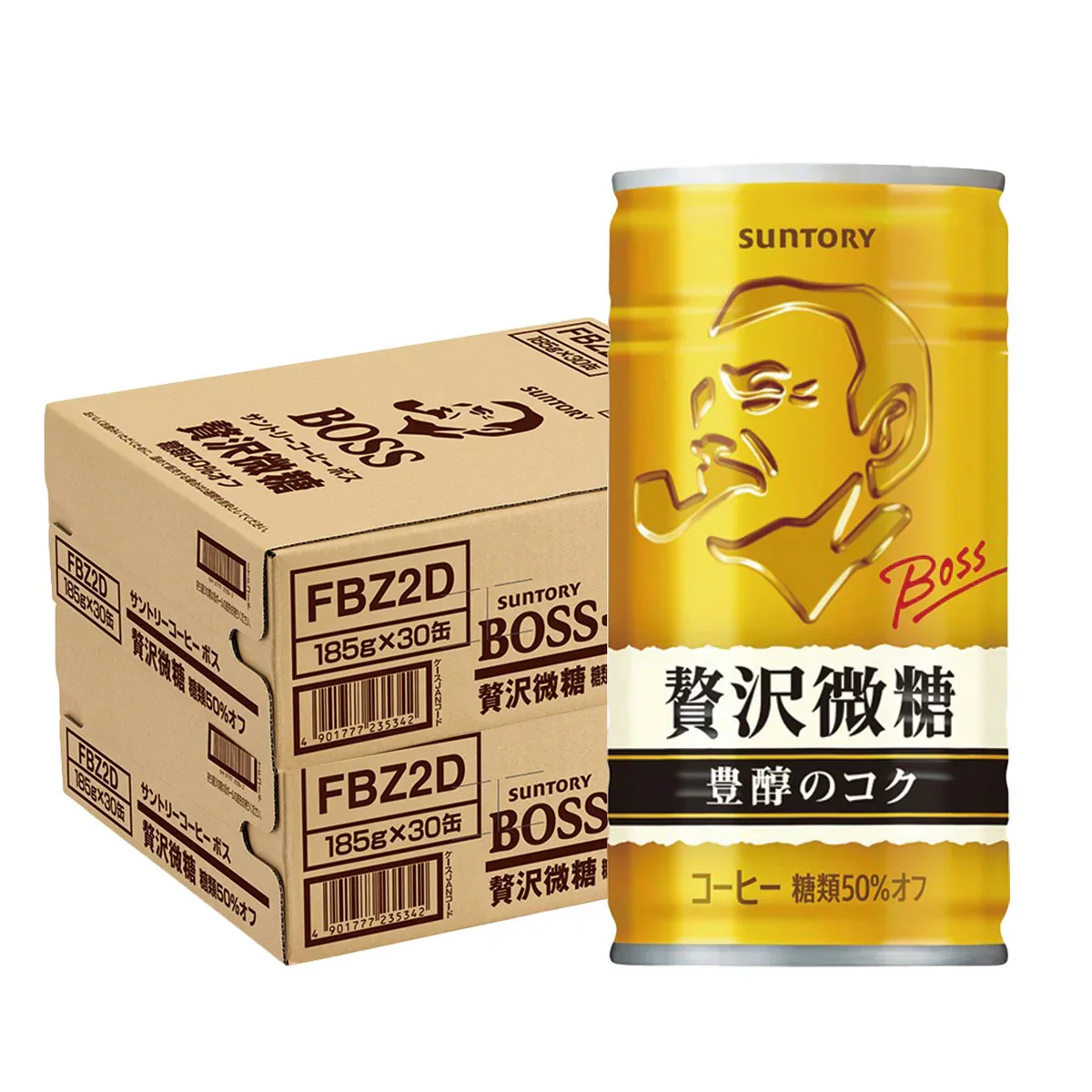 サントリー BOSSボス 贅沢微糖 185ml×2ケース/60本