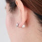 ピアス キャッチ 2ペア 樹脂パール 8mm ゴールド シルバー 両耳用 2個セット パールキャッチ ピアスキャッチャー シンプル 冠婚葬祭 入学式 卒業式