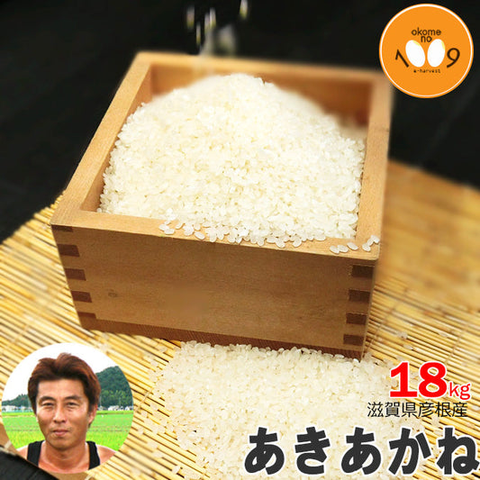 新米 滋賀県彦根産 あきあかね 白米 18kg 西村悟 令和6年産