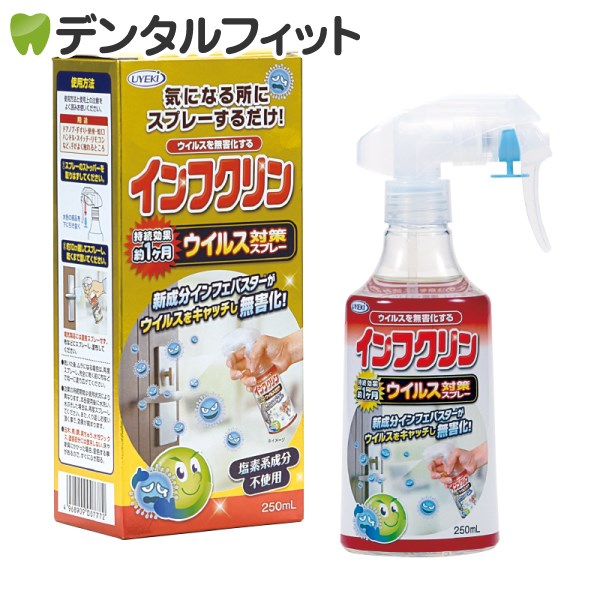 インフクリン(ウィルス対策スプレー) 1本 UYEKI （250ｍL）