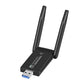 WiFi 無線LAN 子機 USB3.0 WIFIアダプター 1300Mbps 5dBi 2.4Ghz/5Ghz デュアルバンド 無線lanアダプタ 802.11AC 高速通信 Windows11/10/8.1/8/7/XP/Vista/Mac OS対応 PC/Desktop/Laptop 日本語説明書