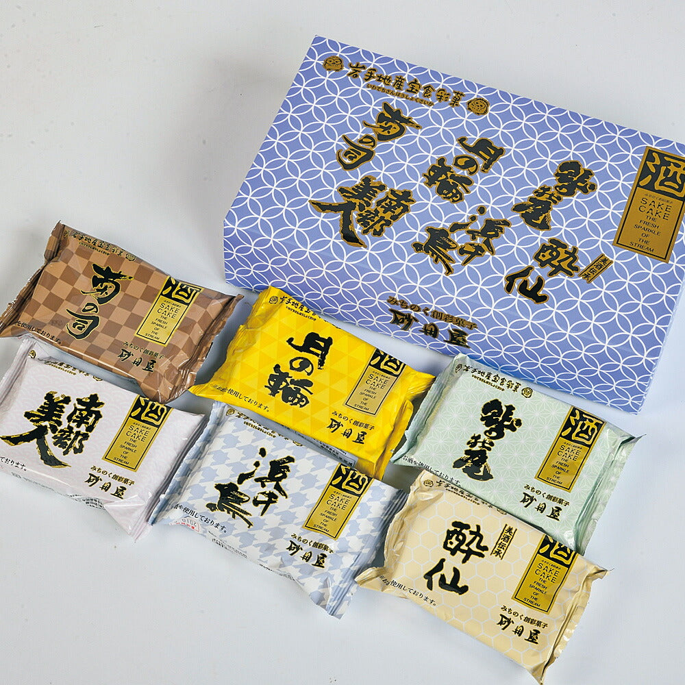 砂田屋 ６酒蔵の酒ケーキ詰め合わせ【お届け不可地域：沖縄・離島】