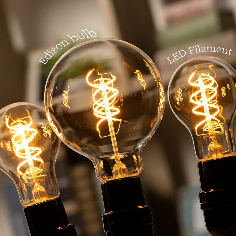 【一般電球 スパイラル 40形】LED電球 e26 おしゃれ フィラメント電球 エジソンバルブ 電球色 エジソン電球 電球色 40W ハート スパイラル ボール球 フィラメント LED ボール電球クリア led電球 E26口金 モダン 北欧 レトロ ヴィンテージ