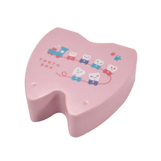 TOOTH BOX 1個 記録が書ける乳歯ケース(ピンク) W117×D115×H38mm【メール便送料無料】