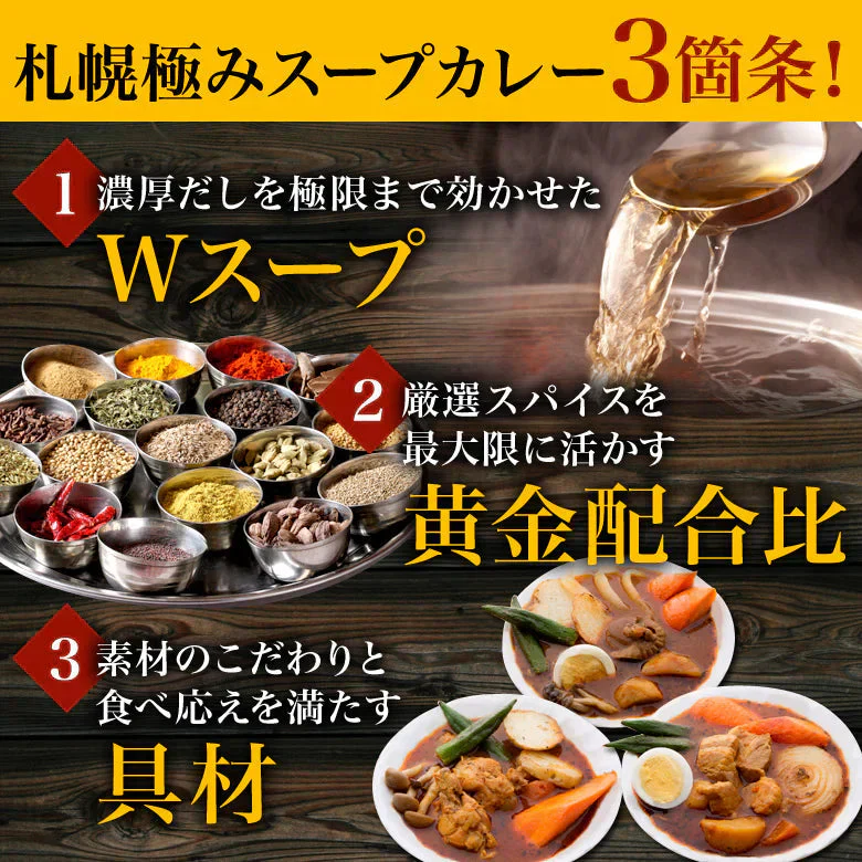 スープカレー 業務用20食 送料無料 札幌極みスープカレー レトルト カレー 大容量 北海道 チキン10食・豚角煮10食 ギフト 飲食店 レストラン ホテル 卸