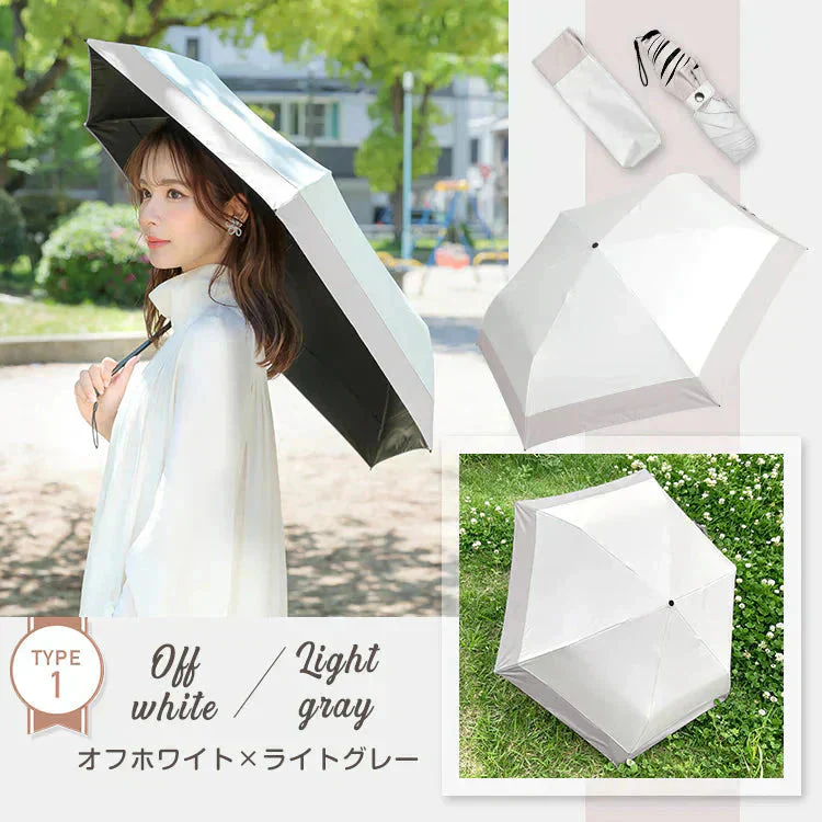 日傘 「タイプ2・ライトピンク」 軽量 折り畳み 晴雨兼用 遮光100% 完全遮光 UVカット 折りたたみ傘 フリル 日差し 紫外線 日焼け防止 レディース 内側黒 梅雨 熱中症