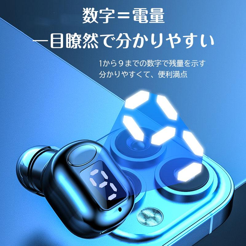 即納 Miniワイヤレスイヤホン Bluetooth イヤホン Bluetooth5.3 ブルートゥース イヤホン 自動ペアリング タッチ調整 s026C(ホワイト)