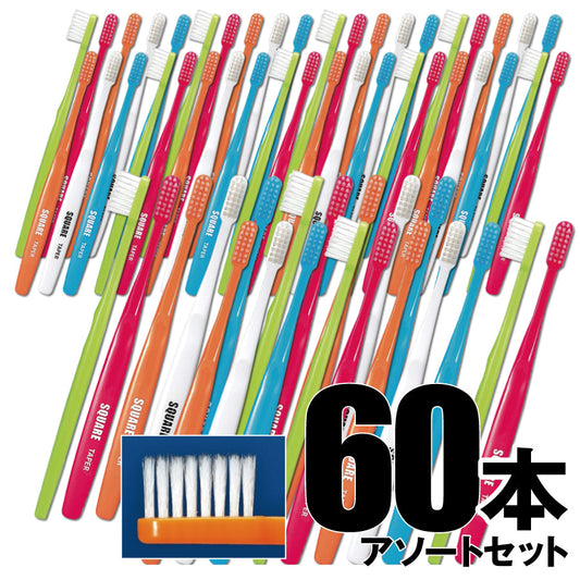 歯ブラシ リセラ スクエア テーパー 60本入り
