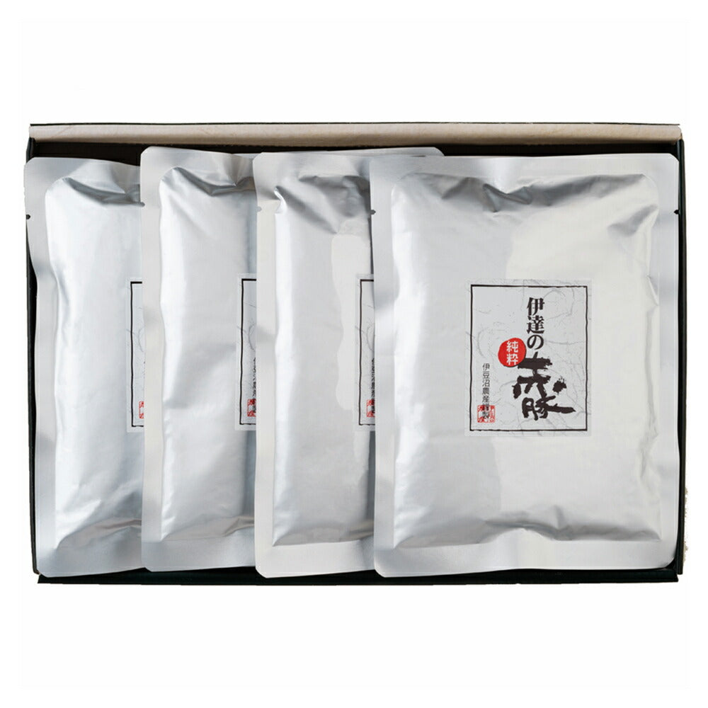 伊達の純粋赤豚カレー 4Pセット 【送料込み】
