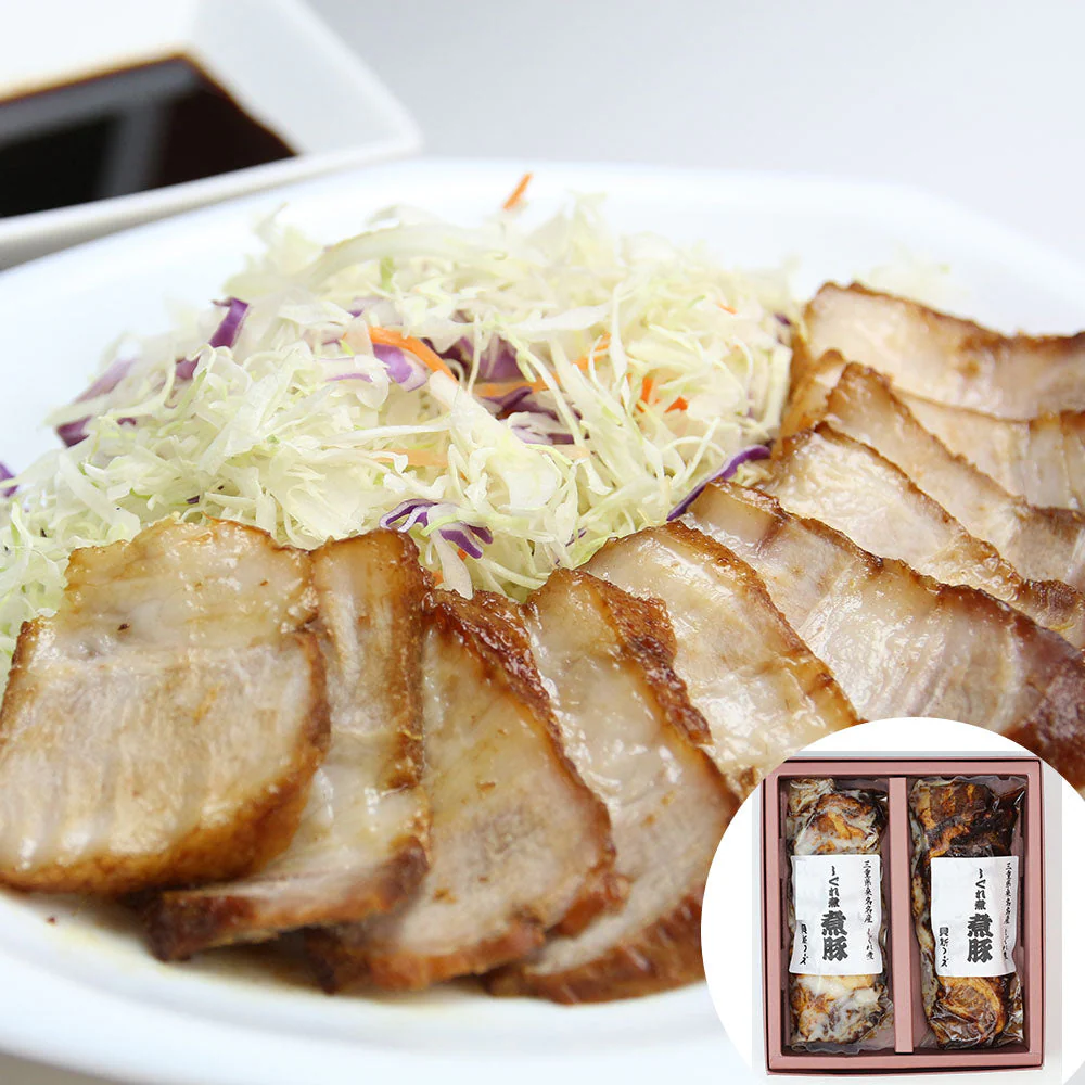 【終売】三重 桑名「貝新フーズ」煮豚志ぐれ煮 詰合せ (175g×2本)
