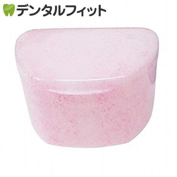抗菌加工入れ歯ケース大 10個マーブルピンク(国産)