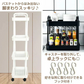 キッチンワゴン 「イエロー」 キッチン収納 スリム 収納棚 収納ワゴン 収納ラック おしゃれ キャスター付き 組立簡単 収納カート 小物 台所収納 洗面所 軽量 組替可能 4段