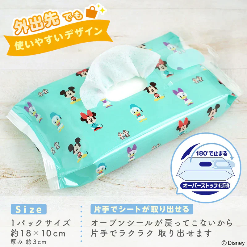水99% おしりふき ふんわり ディズニー ベビー ミッキー&フレンズ  【1600枚】 80枚x20個 おしり拭き