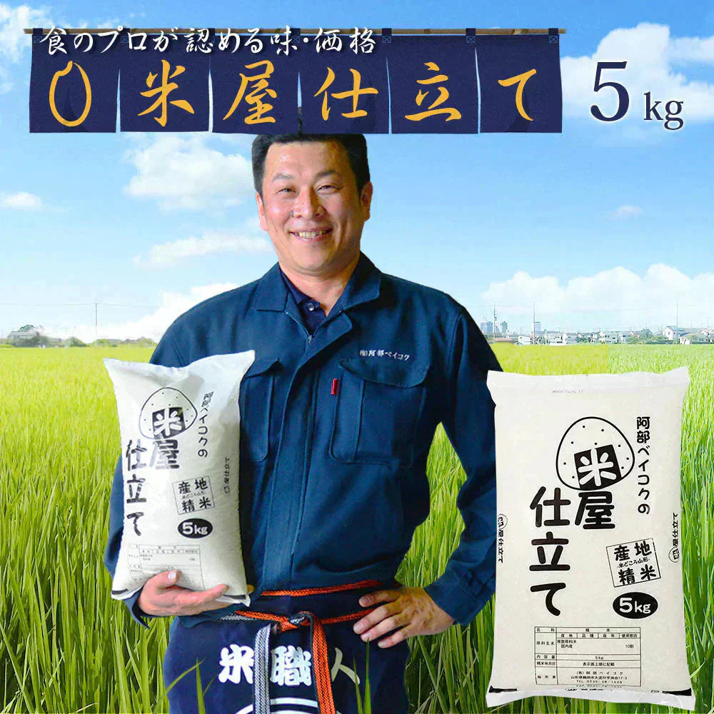 白米 5kg 米屋仕立て 国内産 送料無料 米5キロ こめ コメ お米 新米 お米5kg