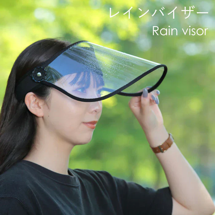 レインバイザー レインウェア レディース 雨の日 通勤 通学 uv uvカット 大人用 梅雨対策 雨除け 飛沫防止