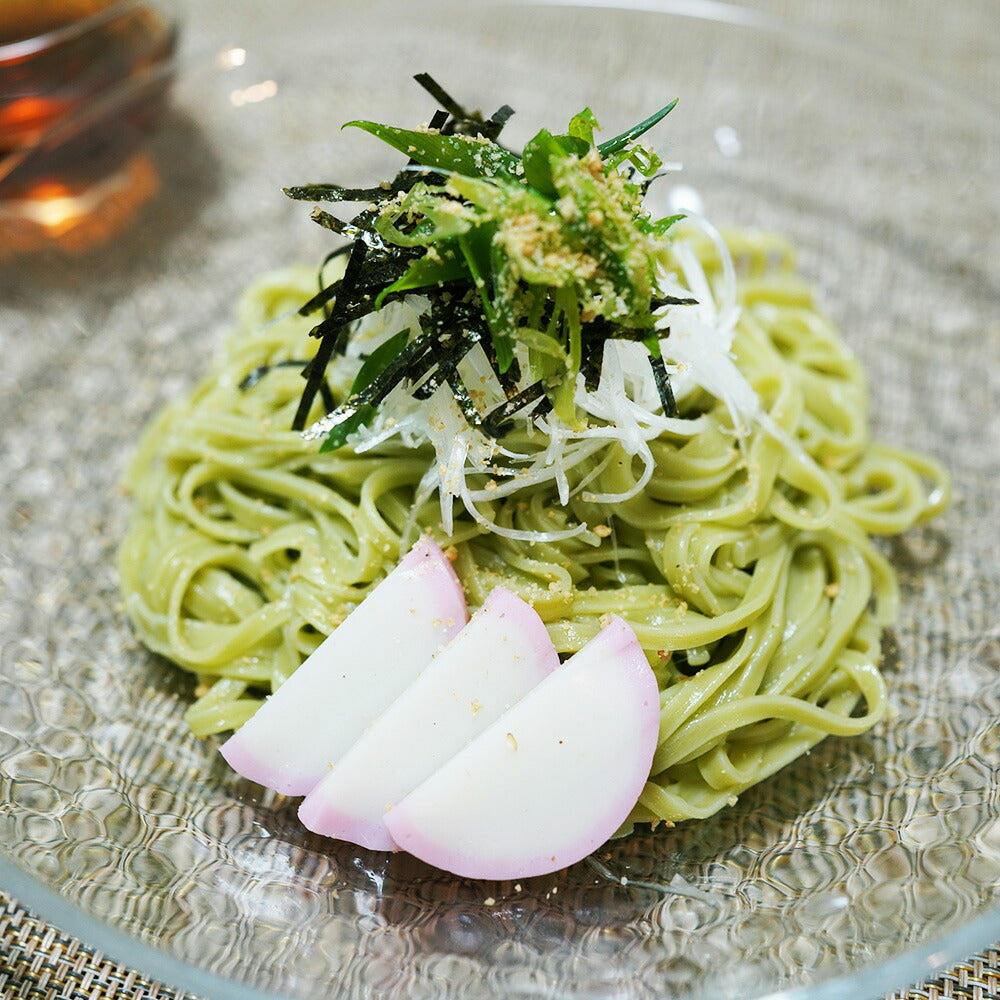 【3人シェア買いでお得】稲庭古来うどん 抹茶うどんセット【お届け不可地域：沖縄・離島】