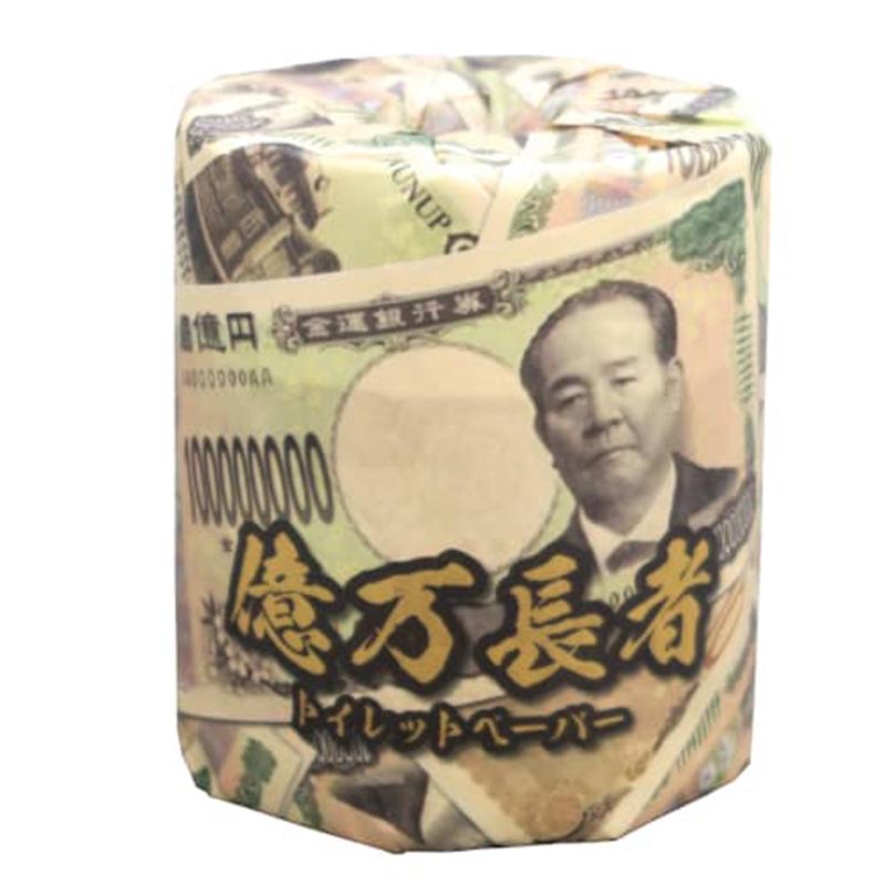 トイレットペーパー 億万長者 渋沢栄一モチーフ ダブル30M 個包装100個