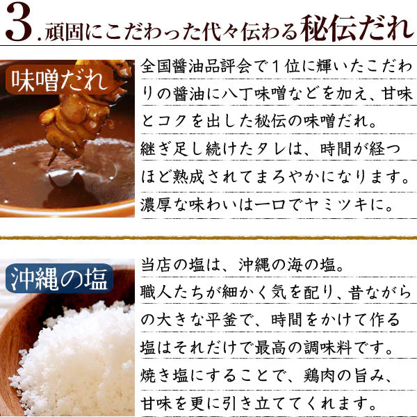頑固店長こだわり！焼き鳥20本セット（5種類×4本セット）