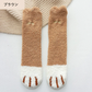 【予約商品・発送時期は商品説明に記載】もこもこ ルームソックス 5足セット 猫 ネコソックス かわいい 肉球 ねこ 猫 あったか 冷え取り 靴下 防寒 暖かい 可愛い くつ下 ソックス 送料無料 ギフト プレゼント