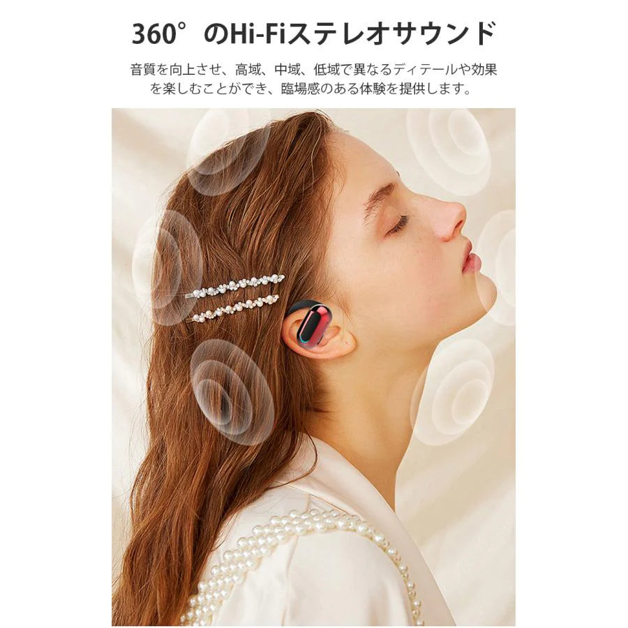 Bluetooth5.3 ワイヤレスイヤホン右耳 イヤホン 低遅延 長時間再生 長時間再生 耳が痛くならない 軽量設計 90°回転可能 5color  s090A(ホワイト)