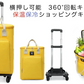 [バギング] ［神戸リベラル］ ショッピングキャリー 横押し 4輪 軽量 ショッピングカート 保温保冷 完成品 905 (ブラックフラワー)