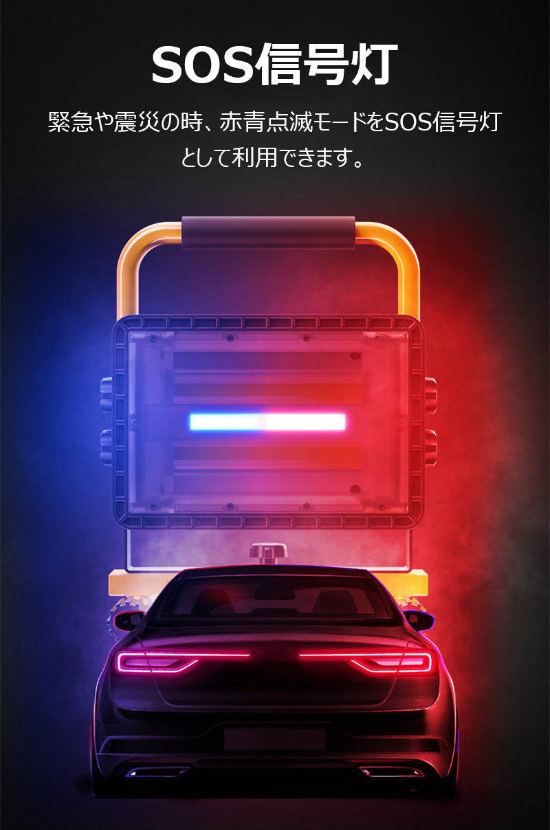 当日発送 ソーラー 充電式 投光器 新仕様 LEDポータブル 角度調整 モード調光 屋外用 ライト 釣り 懐中電灯 フィッシング ライト IP65防水仕様 w197A(タイプA)