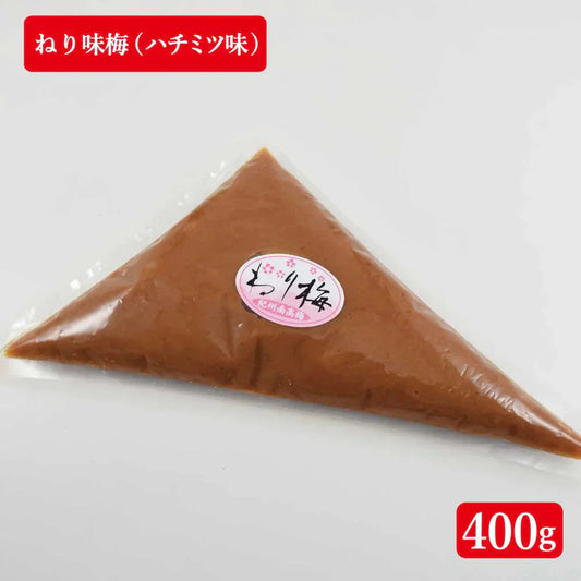 【送料無料】紀州南高梅 つぶれ梅 ねり 味梅(はちみつ味)400g