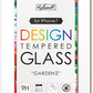 Kazall プリント柄付き　保護ガラスフィルム　 for iPhone　8/7　(GARDEN ガーデン) 　保護フィルム　アイフォン