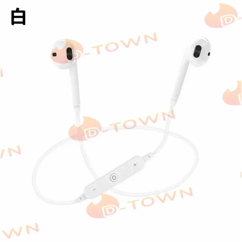 即納 Bluetoothイヤホン 高音質 両耳 人間工学設計 CVC6.0ノイズキャンセリング マイク付き s085A(ホワイト)