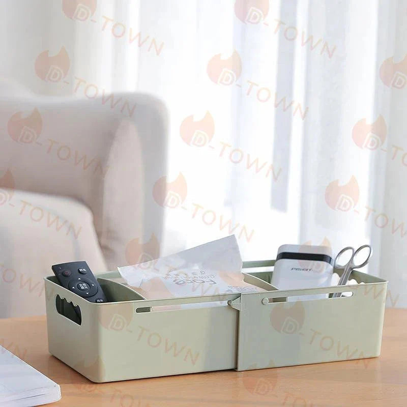 伸縮収納ケース スライド 仕切り 整理 トレー 用品収納 小物収納 引き出し 伸縮タイプ 抗菌衛生 食器収納 拡張可能 整理ボックス 大容量 卓上収納 オフィス収納 w369B(ホワイト)