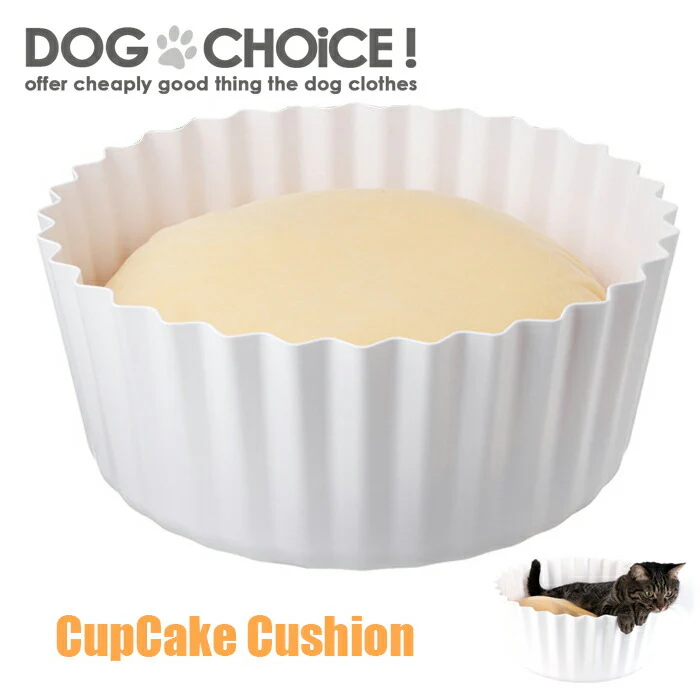 カップケーキ風ベッドクッション キャットソファ 犬用 猫用 インスタ映え 撮影用