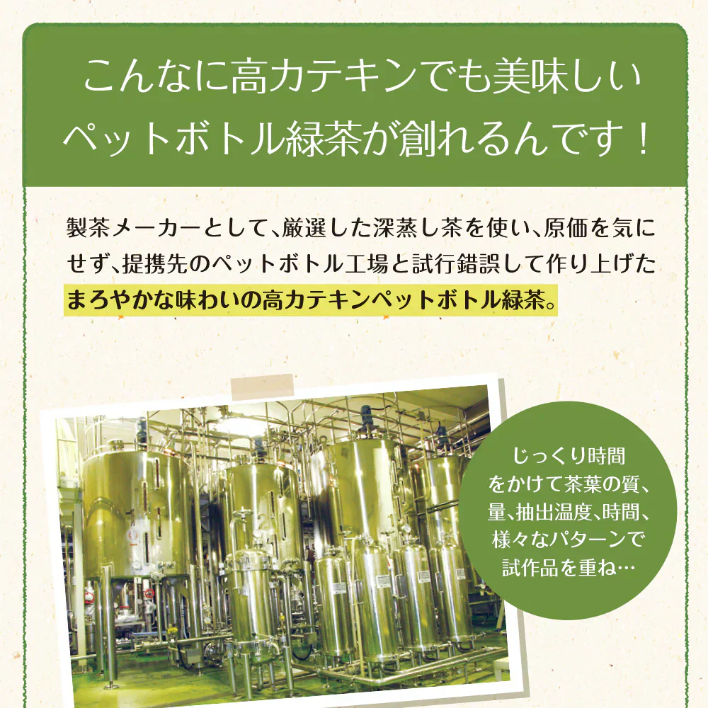 【機能性表示食品】茶匠庵 緑茶ペットボトル 500ml×24本