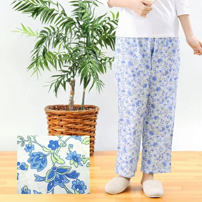 【5Lサイズ】パジャマ パンツのみ 下のみ 3枚組 ステテコ レディース 女性 綿100% M/L/LL/3L/4L/5L 春夏 ゆったり 涼しい ルームウェア 入院 パジャマ