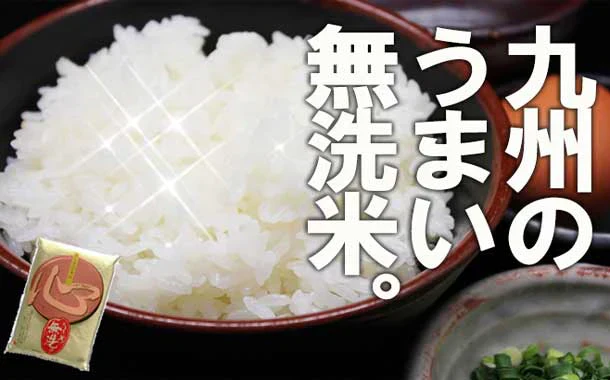 無洗米 5kg 九州発 九州産 米 無洗米 心 5kg×1 九州の水2L×4本セット 送料無料　当店人気No.1 「心」令和5年産