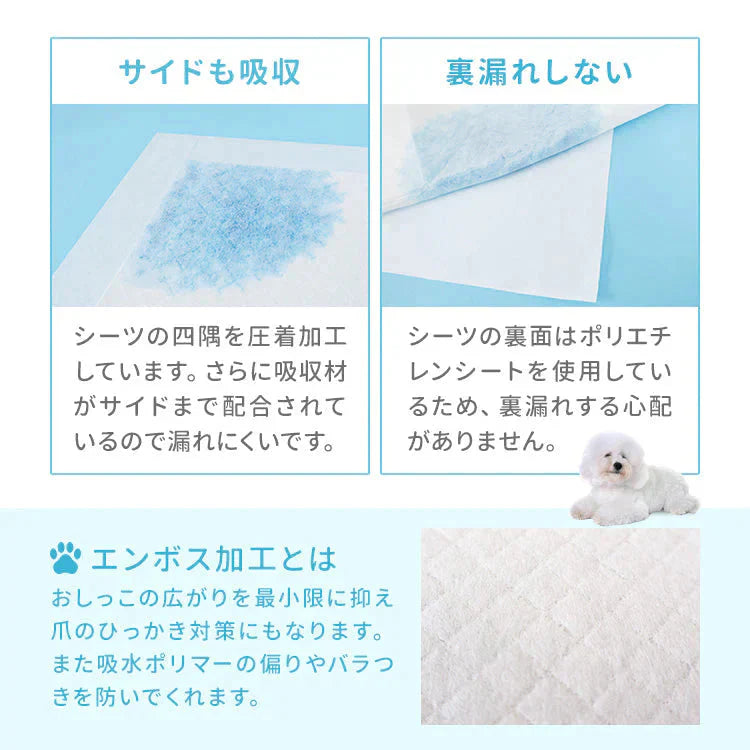 【ワイドサイズ/400枚入り】超薄型 ペットシーツ ペットシーツ 多頭飼い 大容量 まとめ買い 業務用 ペット用 ペットシート トイレシート 犬 猫 トイレシーツ ペット用シーツ ペットシート おしっこシート おむつ替えシート 送料無料
