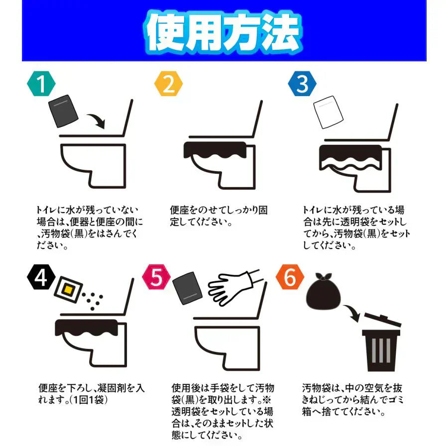 非常用トイレセット120回分 1組　（発送予定：9月中旬より）