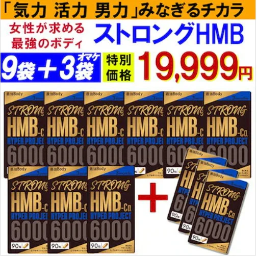 【ストロング HMB・お得！9袋＋3袋オマケ】太く 強く 気力 活力 男性 BCAA クレアチン カルニチン 亜鉛 アルギニン 人気ランキング サプリメント 国産 ダイエット 女性が求める最強のボディー 男力 バルクアップ 理想の体 ダイエットボディーメイク マカ HMB おすすめ 人気 ランキング 効果 強力 最強 スッポン マムシ BCAA 馬睾丸 日本