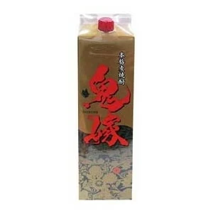 岩川醸造 麦焼酎 鬼嫁 25度 パック 1800ml 1.8L 1本【ご注文は2ケース(12本)まで同梱可能】