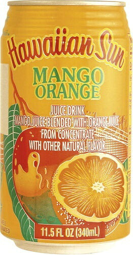 ハワイアンサン マンゴーオレンジ 340ml 缶 48本 (24本入×2 まとめ買い) フルーツジュース 缶ジュース ハワイ