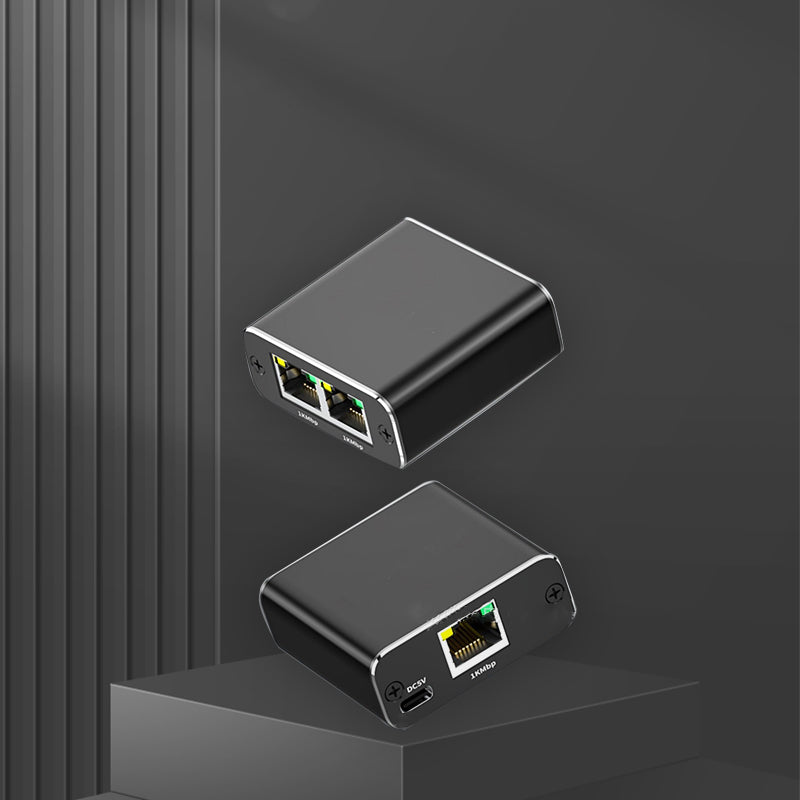 LAN分岐器 1Gbps ギガ LANポート増設 拡張 アダプター RJ45 ラン中継コネクタ lanハブ ルーター2ポート ネットワークスプリッタアダプタ CAT5 CAT6 CAT7