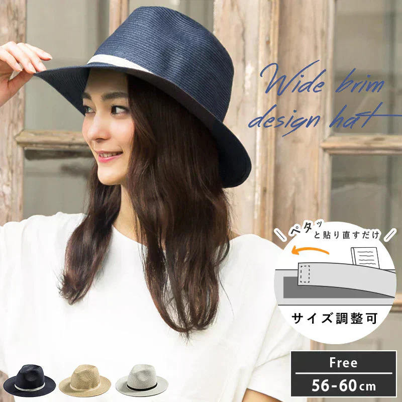 【フリー56-60cm-ダークネイビー】【商品名：12DA中折れHAT】