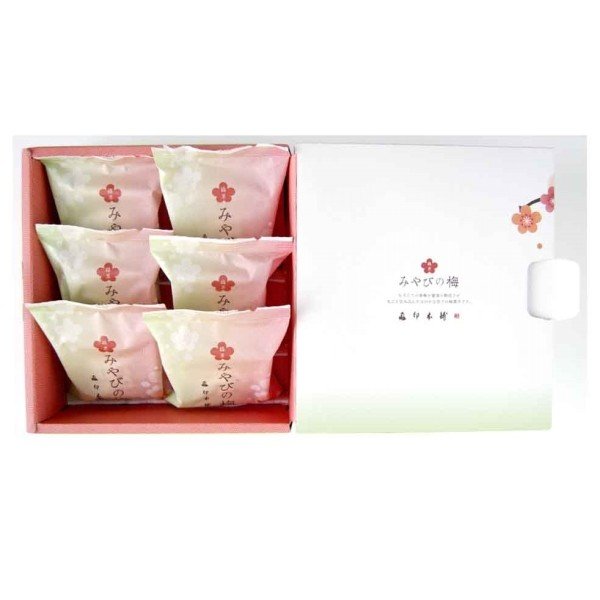 茨城県名産品 和菓子 みやびの梅 6個入【お届け不可地域：北海道・沖縄・離島】