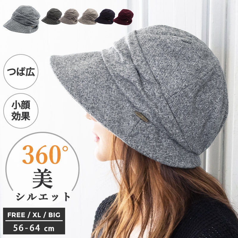 【BIG61-64cm-グレー】【商品名：ミラクルキャスダウンHAT】