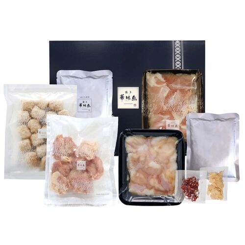 福岡 「博多華味鳥」 水たき・もつ鍋食べ比べセット / 水炊き 鍋セット もつなべ モツ鍋 ギフト