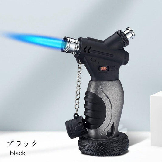 当日発送 ライター 葉巻ライター 直噴ターボライター ガス 注入式 ジェットライター 防風 充填式 ろうそくアウトドアトーチ ライター キャンプ 火起こし w224B(ブラック)